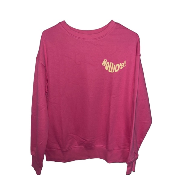 Howdy Hot Pink Cowgirl Western Crewneck - Picture 2 of 9